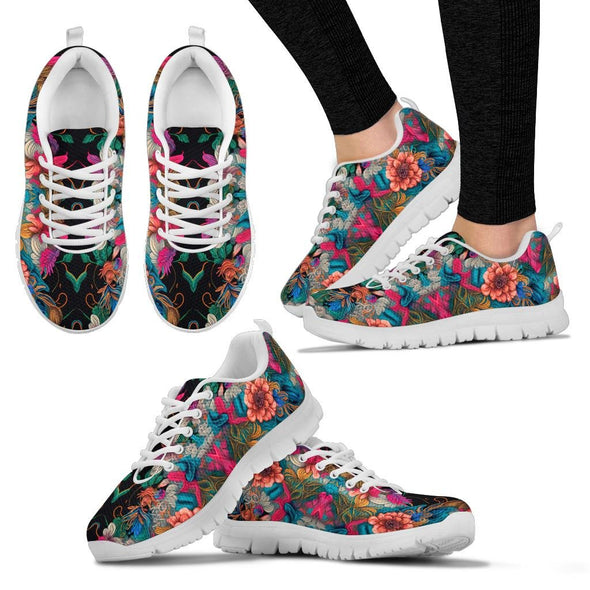 Ornate Floral Sneakers - Crystallized Collective