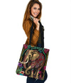 Ornate Jungle Elephant Tote Bag - Crystallized Collective