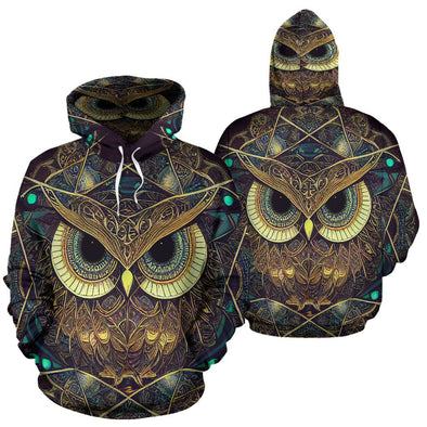 Ornate Owl Hoodie - Crystallized Collective