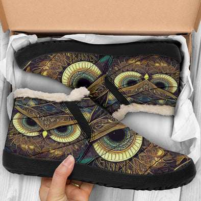 Ornate Owl Winter Sneakers - Crystallized Collective