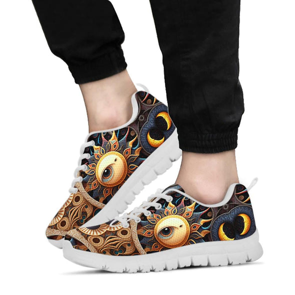 Ornate Sun and Moon Sneakers - Crystallized Collective