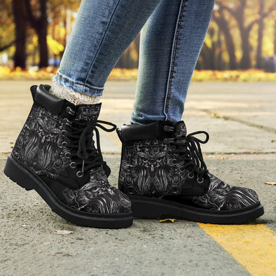 Owl Mandal Suede Boots - Crystallized Collective