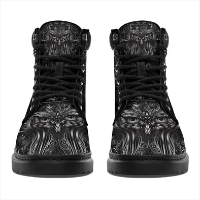 Owl Mandal Suede Boots - Crystallized Collective