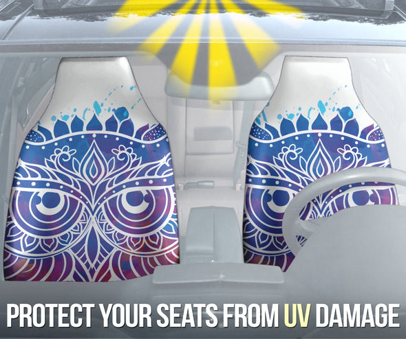 Owl Psychedelic Car Seat Cover - Crystallized Collective