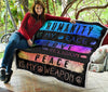 Peace and Love Premium Quilt - Crystallized Collective