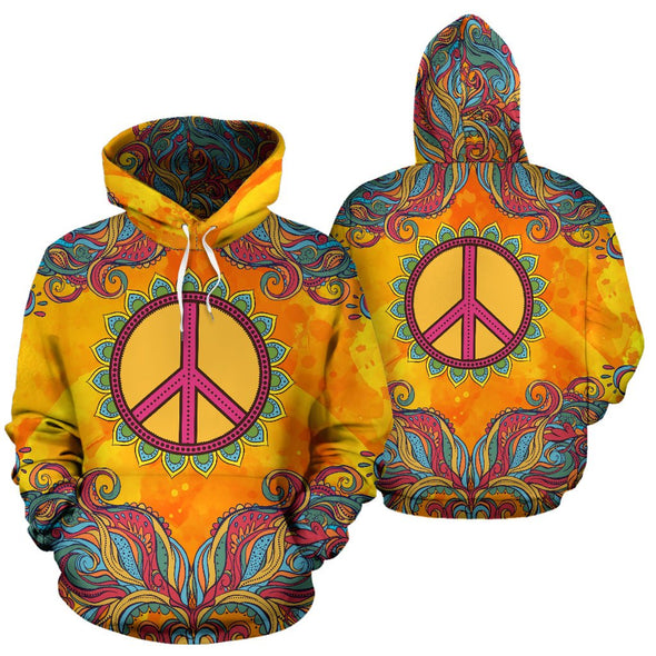 Peace Mandala Hoodie - Crystallized Collective