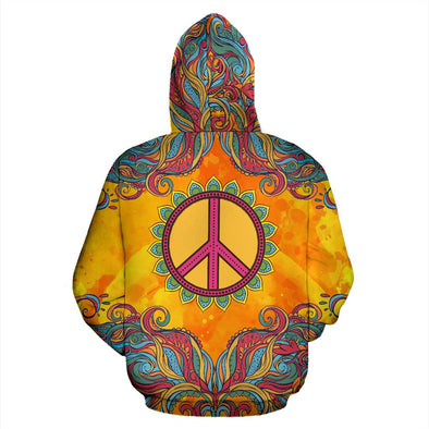Peace Mandala Hoodie - Crystallized Collective