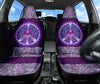 Peace Mandala Purple Car Seat Covers - Crystallized Collective