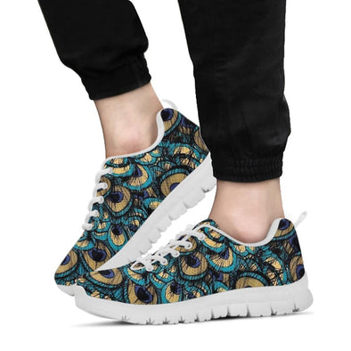 Peacock Feathers Sneakers - Crystallized Collective