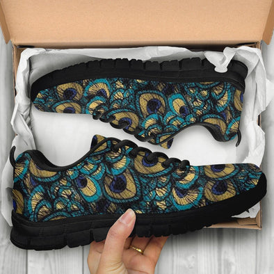 Peacock Feathers Sneakers - Crystallized Collective