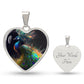 Peacock Heart Necklace - Crystallized Collective