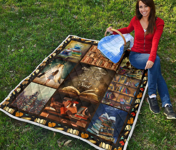 Premium Book Lover Quilt - Crystallized Collective
