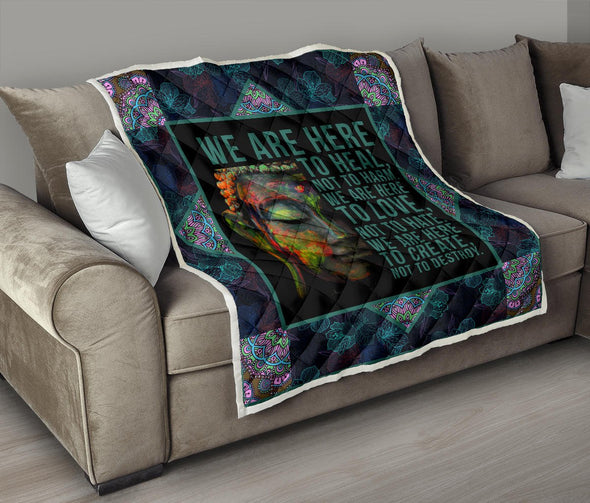 Premium Buddha Peace Quilt - Crystallized Collective
