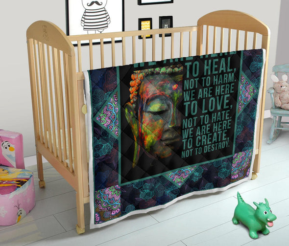 Premium Buddha Peace Quilt - Crystallized Collective