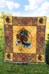 Premium Lion Mandala Quilt - Crystallized Collective