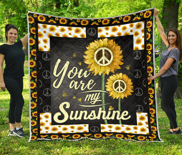 Premium Sunshine Sunflower Quilt - Crystallized Collective