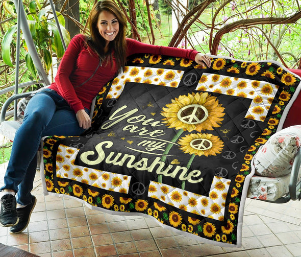 Premium Sunshine Sunflower Quilt - Crystallized Collective