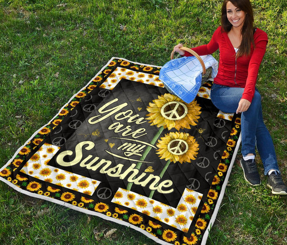 Premium Sunshine Sunflower Quilt - Crystallized Collective