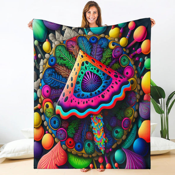 Premium Trippy Psychedelic Blanket - Crystallized Collective