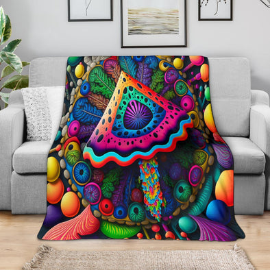 Premium Trippy Psychedelic Blanket - Crystallized Collective