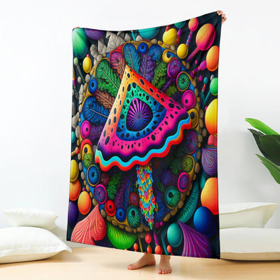 Premium Trippy Psychedelic Blanket - Crystallized Collective