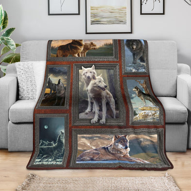 Premium Wolf Style Blanket - Crystallized Collective