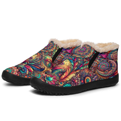 Psychcedelic Boho Life Winter Sneakers - Crystallized Collective