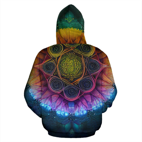 Psychedelic Abstract Alhambra Hoodie - Crystallized Collective