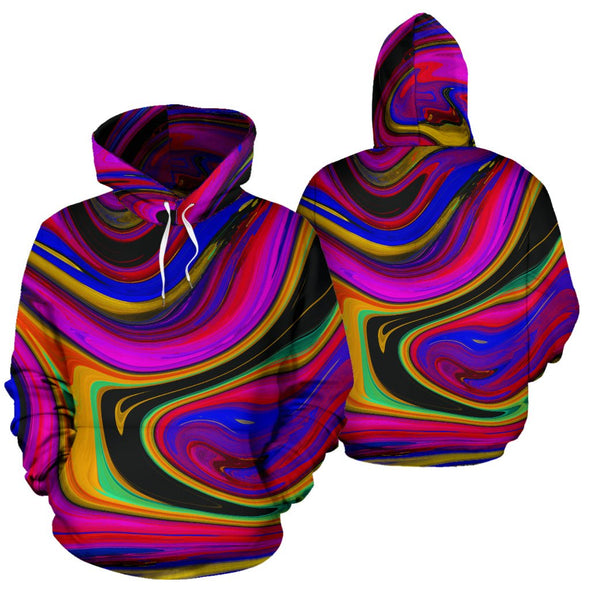 Psychedelic Abstract Art Hoodie - Crystallized Collective