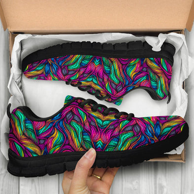 Psychedelic Abstract Boho Sneakers - Crystallized Collective