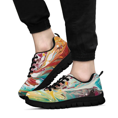 Psychedelic Abstract Boho Sneakers - Crystallized Collective