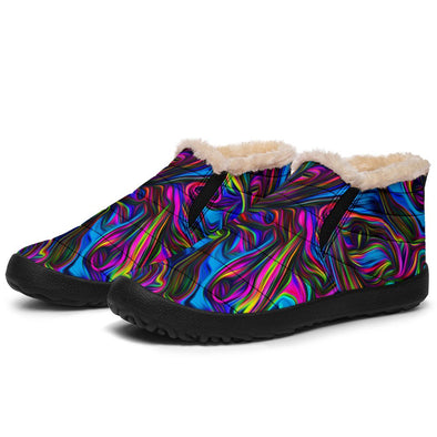 Psychedelic Art Winter Ssneakers - Crystallized Collective