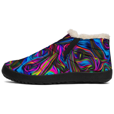 Psychedelic Art Winter Ssneakers - Crystallized Collective