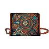 Psychedelic Aztec Canvas Satchel Bag - Crystallized Collective