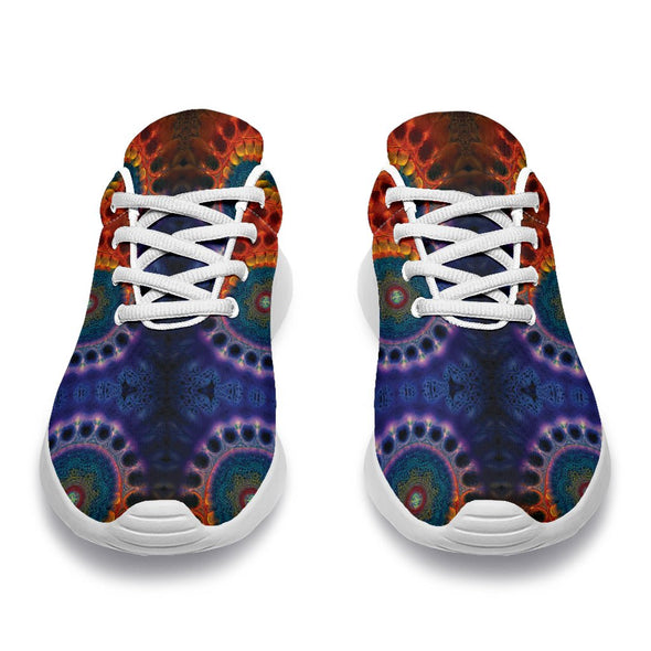 Psychedelic Colors Hippie Sports Sneakers - Crystallized Collective