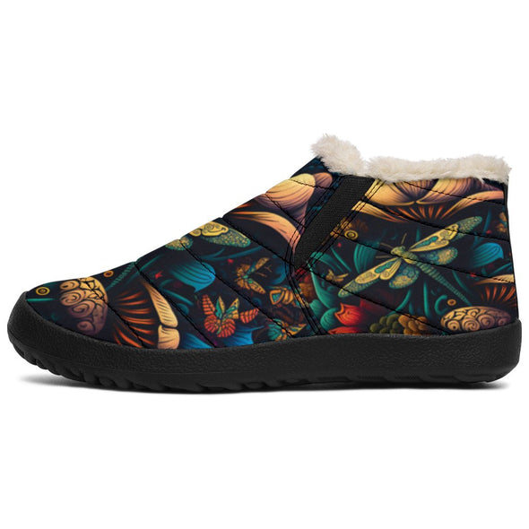 Psychedelic Cottage Core Winter Sneakers - Crystallized Collective