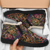 Psychedelic Cottagecore Hummingbirds Winter Sneakers - Crystallized Collective