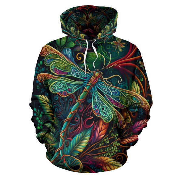 Psychedelic Dragonfly Hoodie - Crystallized Collective