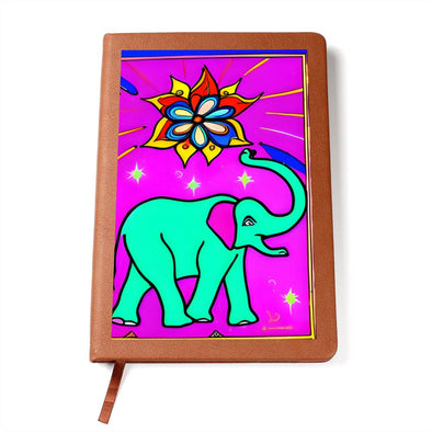 Psychedelic Elephant Art Graphic Journal - Crystallized Collective