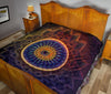 Psychedelic Flower Fractal Mandala Premium Quilt - Crystallized Collective