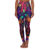 Psychedelic Flowers: High Waist Yoga Legging for Ultimate Comfort - Crystallized Collective