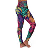 Psychedelic Flowers: High Waist Yoga Legging for Ultimate Comfort - Crystallized Collective
