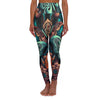 Psychedelic Flowers with Butterflies High Waist Yoga Leggings - Crystallized Collective