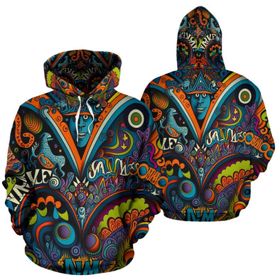 Psychedelic Hippie Hoodie - Crystallized Collective