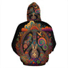 Psychedelic Hippie Peace Hoodie - Crystallized Collective