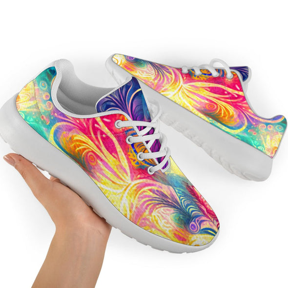 Psychedelic Light Boho Sport Sneakers - Crystallized Collective