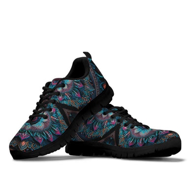 Psychedelic Mandala Boho Sneakers - Crystallized Collective