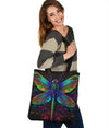 Psychedelic Ornate Dragonfly Tote - Crystallized Collective