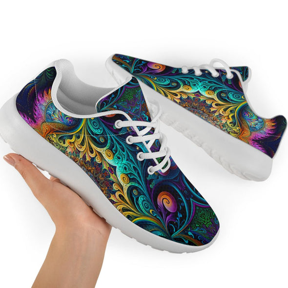 Psychedelic Ornate Sport Sneakers - Crystallized Collective