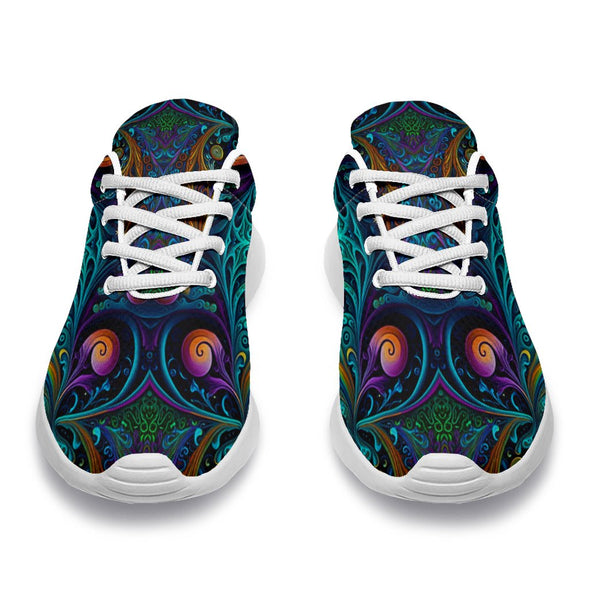 Psychedelic Ornate Sport Sneakers - Crystallized Collective